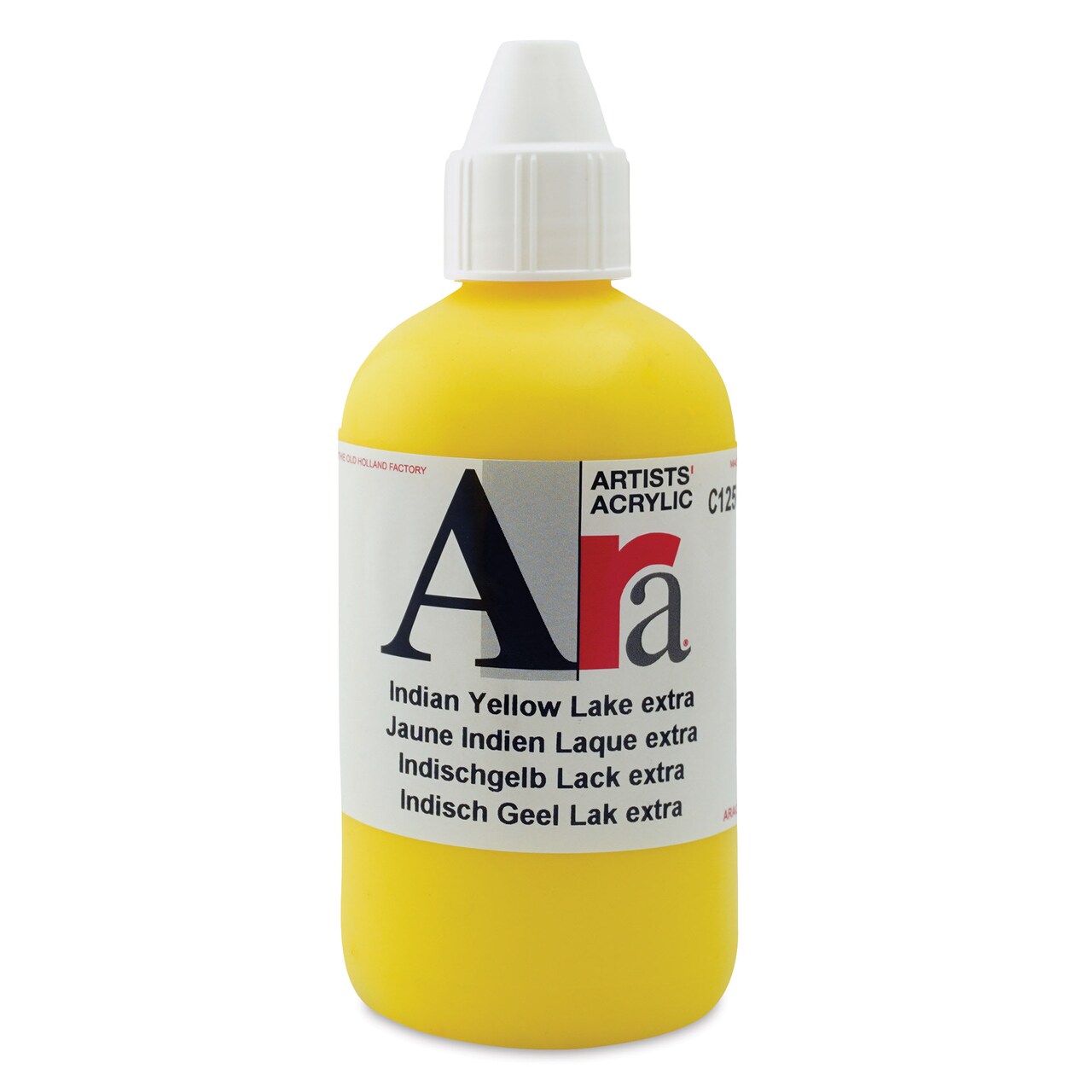 Ara Artists’ Acrylic Paint - Indian Yellow Lake Extra, 250 ml